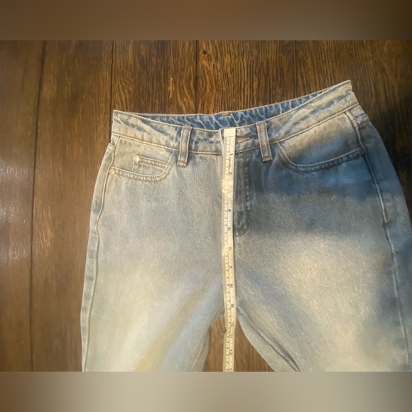 Unif High Rise Flare Bellbottom Denim Size 25 B29 - Picture 6 of 7